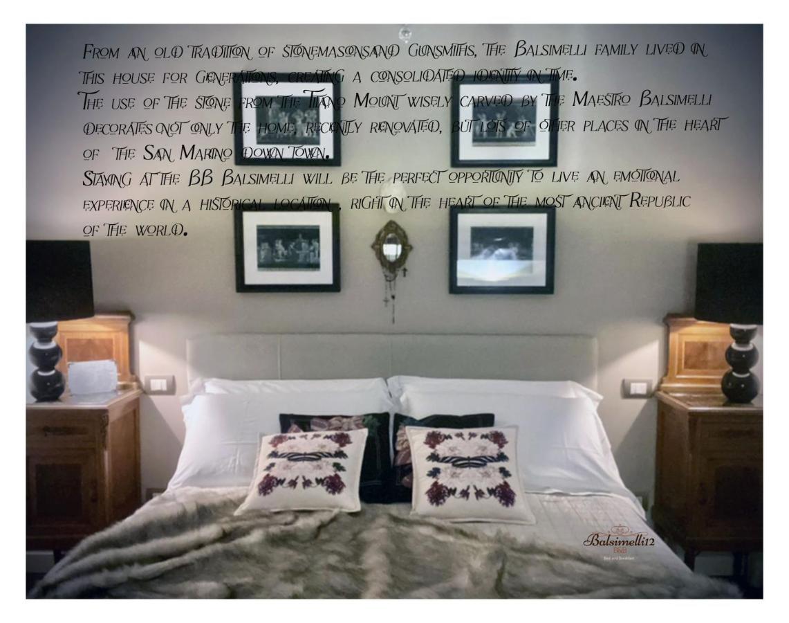 סאן מרינו B&B Balsimelli12 מראה חיצוני תמונה